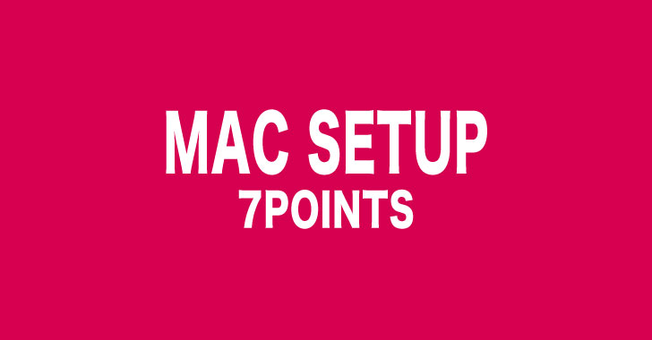 Macの設定7つのポイント
